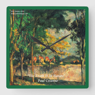 Paul Cezanne Familiar Pintura e Relógio de Parede