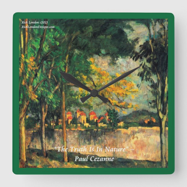 Paul Cezanne Familiar Pintura e Relógio de Parede  (Frente)