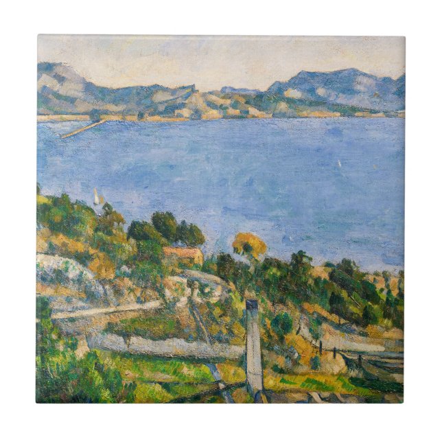 Paul Cezanne - Golfo de Marselha visto de Estaque (Frente)