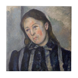 Paul Cezanne - Madame Cezanne com Cabelo Solto
