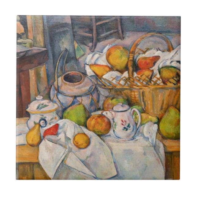 Paul Cezanne - Natureza Morta com Cesto (Frente)
