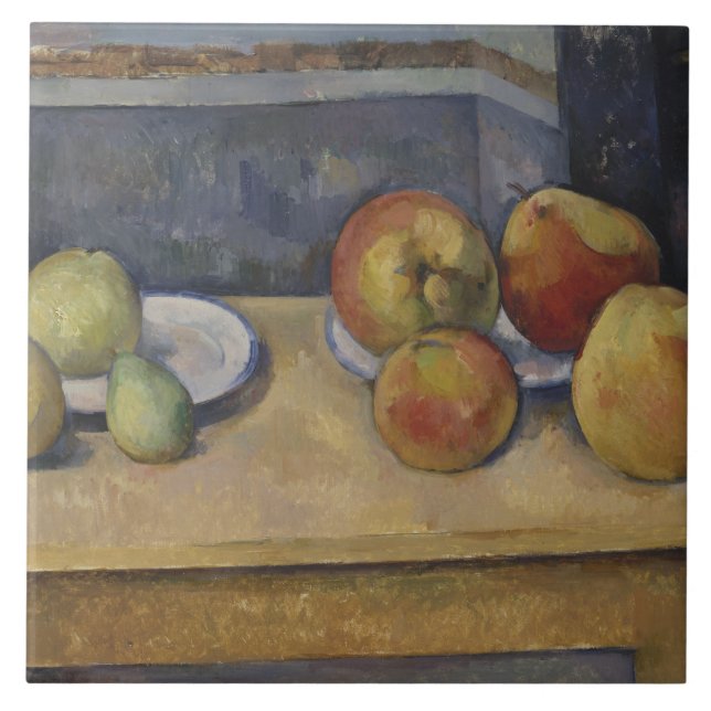Paul Cezanne - Vida Estática com Maçãs e Peras (Frente)