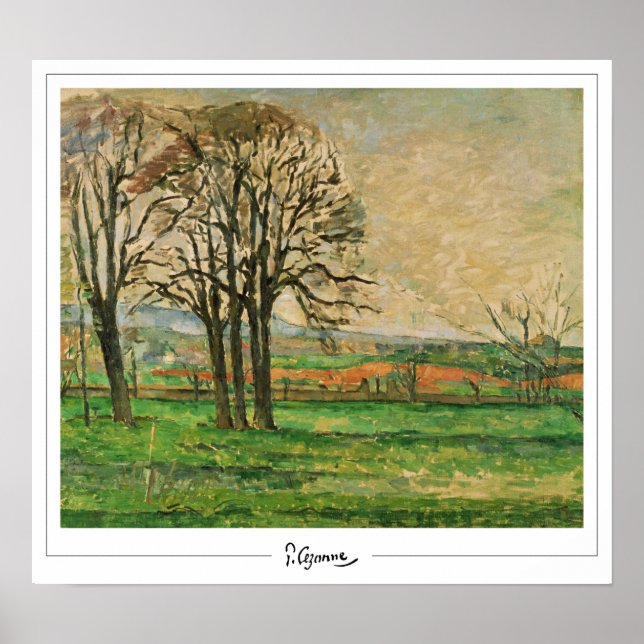 Paul Cézanne Zedign Art Poster nº 11 (Frente)