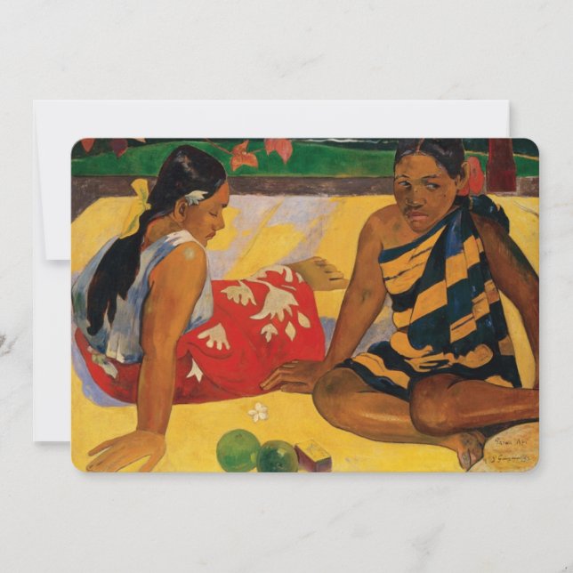 Paul Gauguin Duas Mulheres De Tahiti Parau Api Vin (Frente)