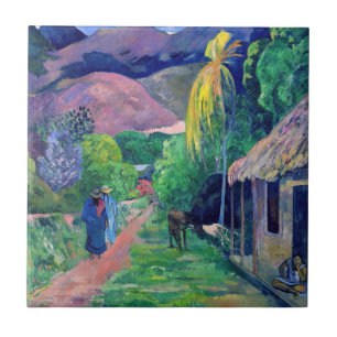 Paul Gauguin - Rua em Tahiti