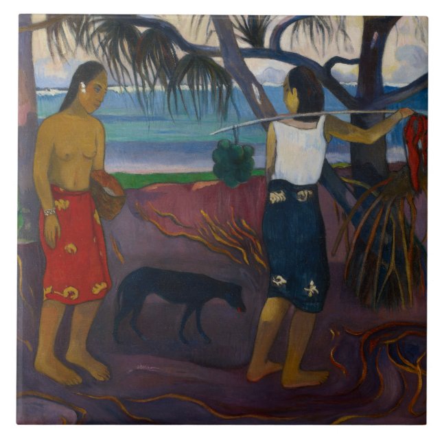 Paul Gauguin - Sob o Pandanus (Frente)