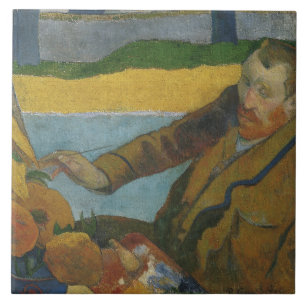 Paul Gauguin Vincent van Gogh pintando girassóis