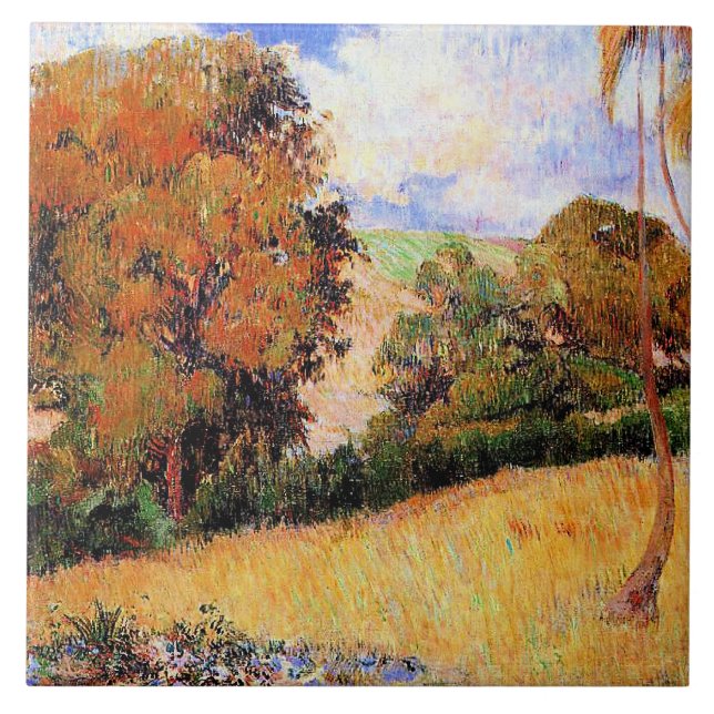 Paul Gauguin's painting, Meadow in Martinique, (Frente)