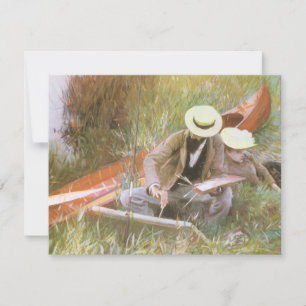 Paul Helleu Esboçando com Sua Esposa por JS Sargen