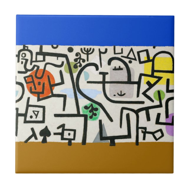 Paul Klee Abstrato Expressionista Rich Harbor (Frente)