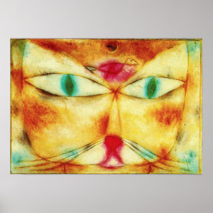 Paul Klee Cat e Bird Poster