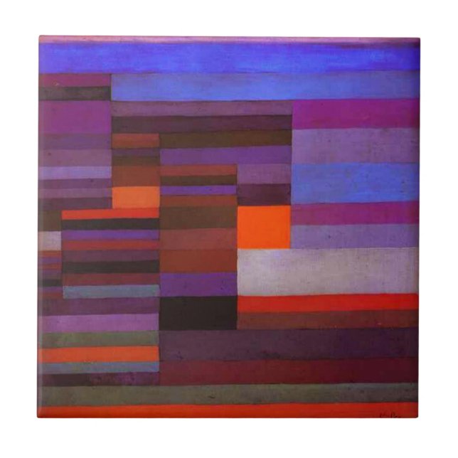 Paul Klee Fire no Azulejo da Noite (Frente)