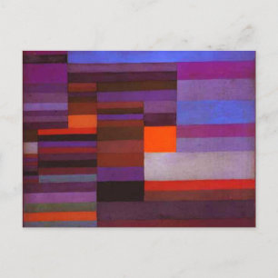 Paul Klee Fire no Cartão Postal da Noite
