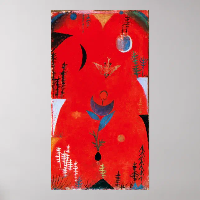 Paul Klee Flower Myth Poster | Zazzle Brasil