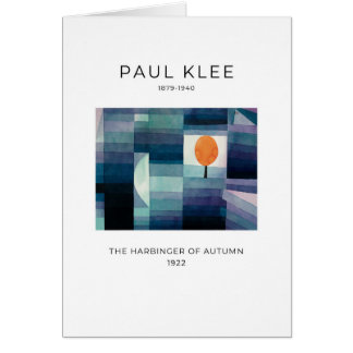 Paul Klee, o prendedor do outono - Cartão de Arte 