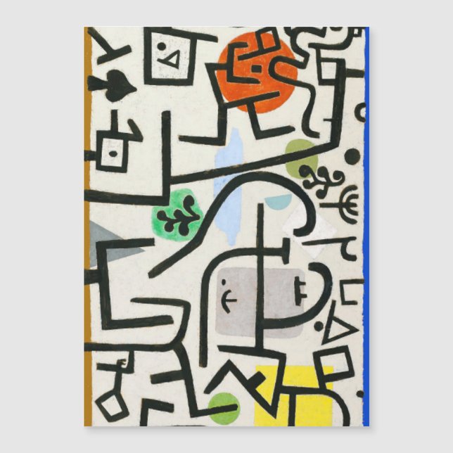 Paul Klee Rich Harbor Abstrato Expressionismo (Frente)