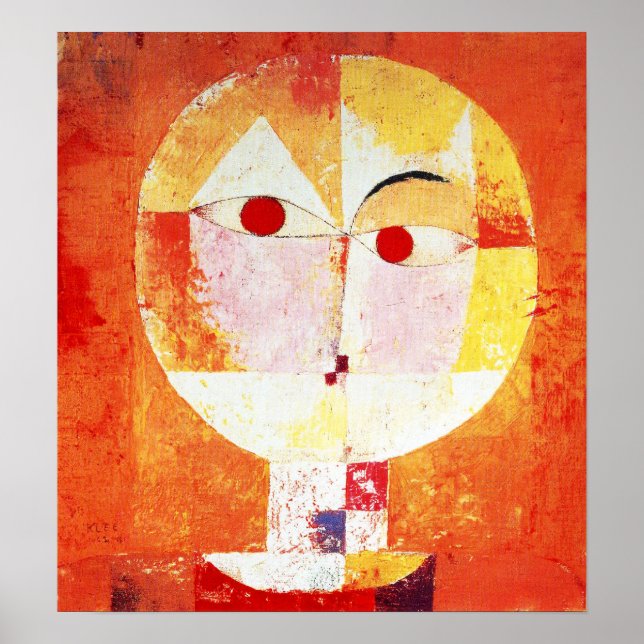Paul Klee Senecio Poster (Frente)
