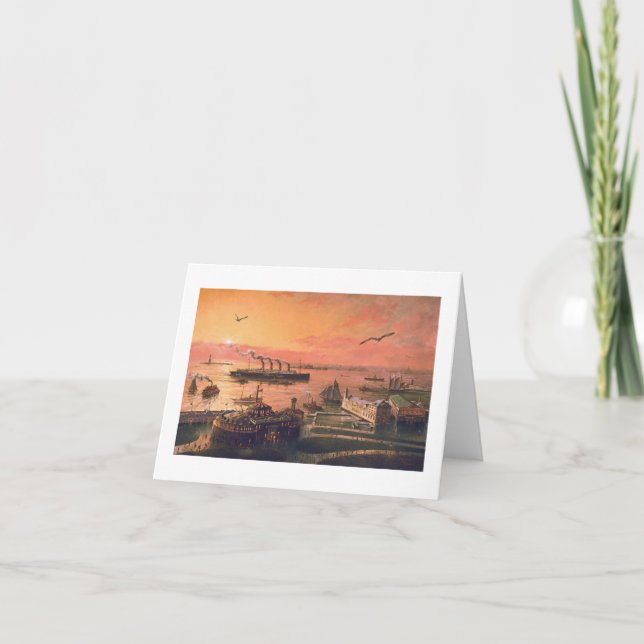 Paul McGehee - Cartão "Antigo Porto de Nova Iorque (Frente)