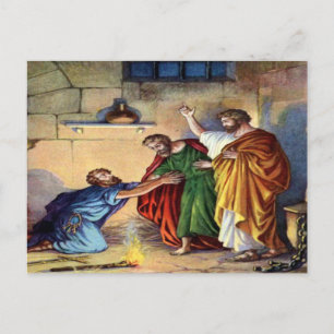 paul na prisão no cartão postal da philippi