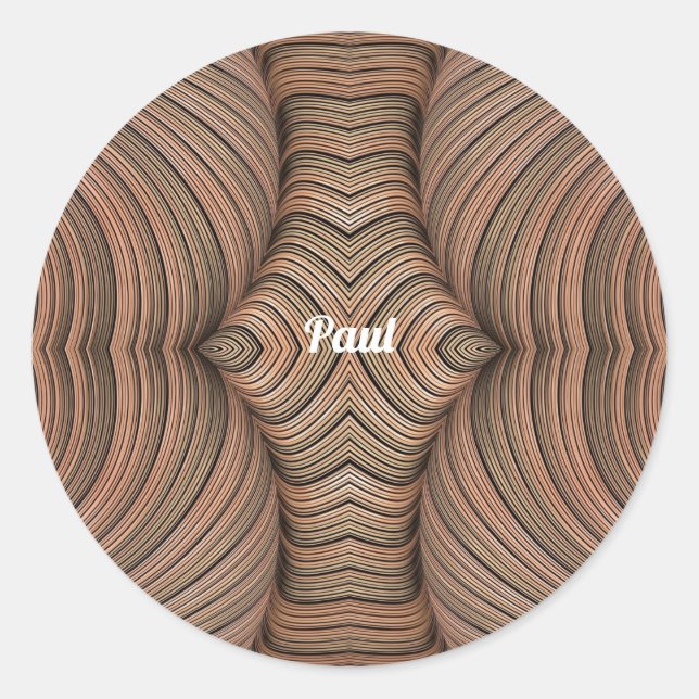 PÁUL ~ Padrão fractal Legal ~ Adesivo original ~ (Frente)