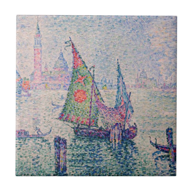 Paul Signac - A vela verde (Frente)
