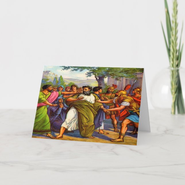 Paul vai para a prisão Cartão de saudação (Frente)