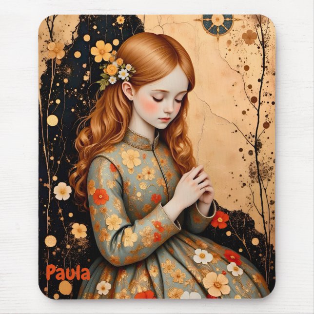 PAULA ~ Elegante Vintage Girl ~ Mousepad (Frente)