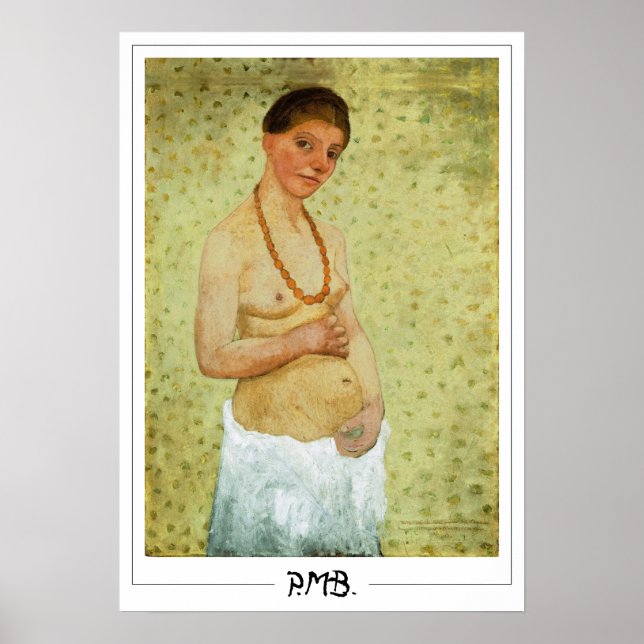 Paula Modersohn-Becker Zedign Art Poster nº 1 (Frente)