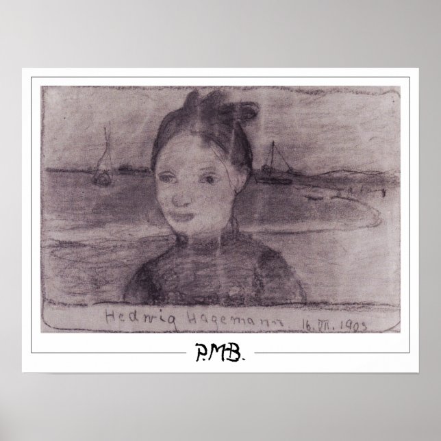 Paula Modersohn-Becker Zedign Art Poster nº 137 (Frente)