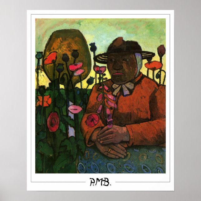 Paula Modersohn-Becker Zedign Art Poster nº 44 (Frente)