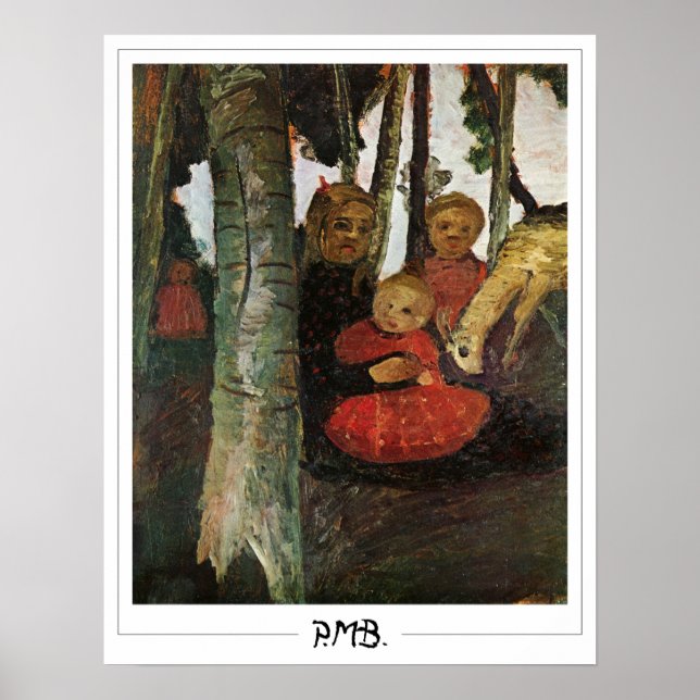 Paula Modersohn-Becker Zedign Art Poster nº 75 (Frente)