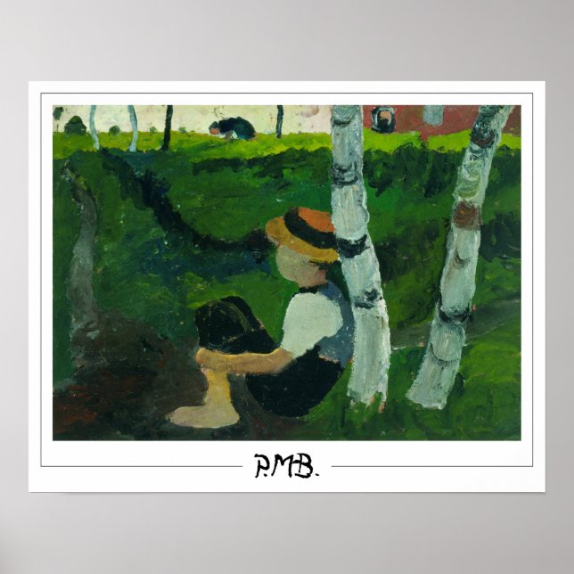 Paula Modersohn-Becker Zedign Art Poster nº 9 (Frente)