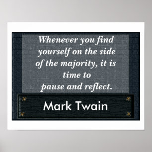 Pausar e Refletir - aspas poster