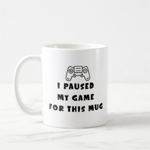 Pauso Meu Jogo Por Esta Caneca Piada de Café para