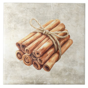 Pauzinhos de canela com cordel aquarela rústica