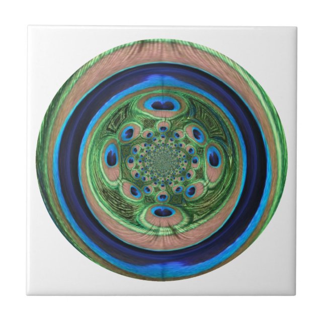 Pavão abstrato (Frente)