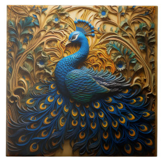 Pavão Azul e Laranja, Fundo do Ouro
