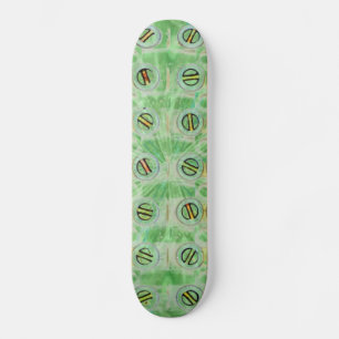 Pavão com parafusos verdes skate