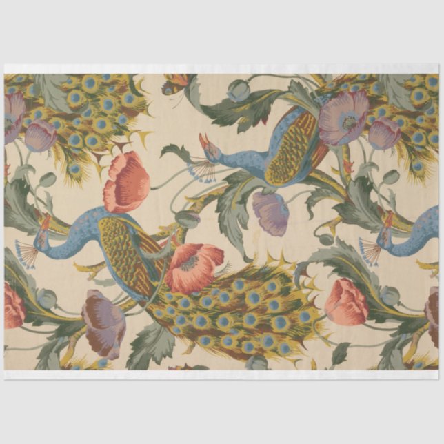 Pavão e papel de dissociação floral (Frente )