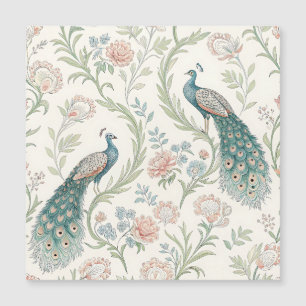 Pavão Elegante Floral Vintage (1)