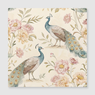 Pavão Elegante Floral Vintage (10)