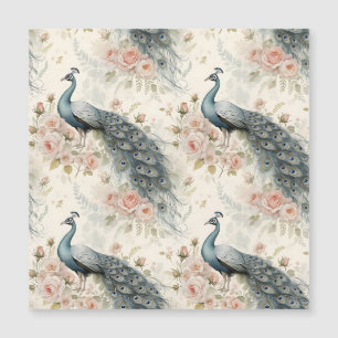 Pavão Elegante Floral Vintage (2)