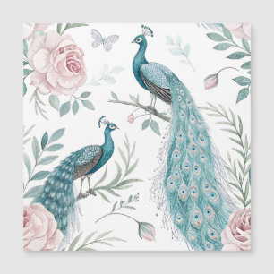 Pavão Elegante Floral Vintage (8)