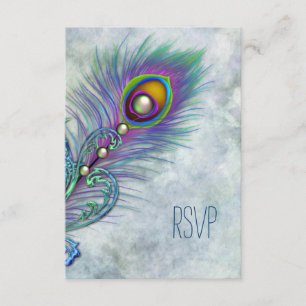 Pavão em Aquarela Vintage RSVP