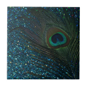 Pavão Glittery do Aqua