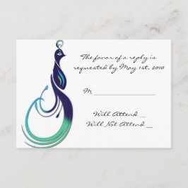 Pavão precioso em Roxo, Teal, Resposta Verde