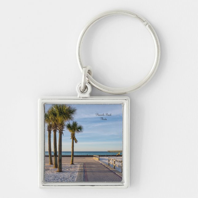 Paved Walkway para Pensacola Beach Chaveiro Souven (Frente)
