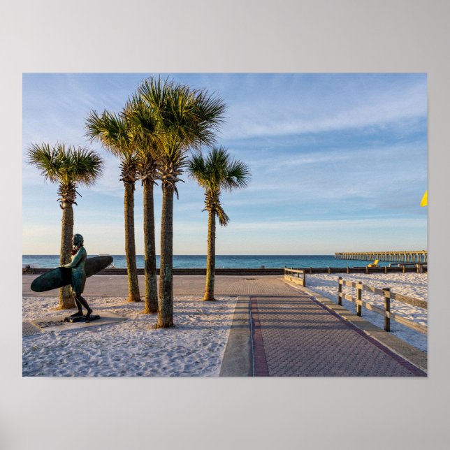 Paved Walkway para Pensacola Beach Poster (Frente)