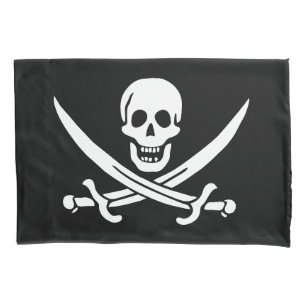 Pavilha de Sinalizador Pirata com Espadas Cruzadas