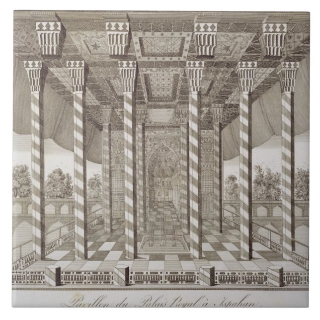 Pavilhão em Royal Palace em Isfahan, 'de Voy (Frente)